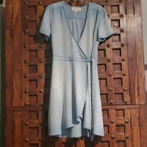 white christmas dresses JUST WANNA ROCK DENIM RHINESTONE MINI DRESS – AKIRA main image 0